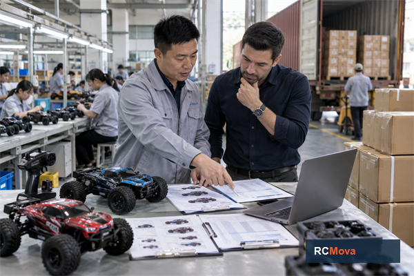 How Do I Evaluate a Supplier, MOQ, Lead Time, Quality Control, and Delivery Plan for RC Toys? — RC toy sourcing overview RCMova factory and product photograph for How Do I Evaluate a Supplier, MOQ, Lead Time, Quality Control, and Delivery Plan for RC Toys?
