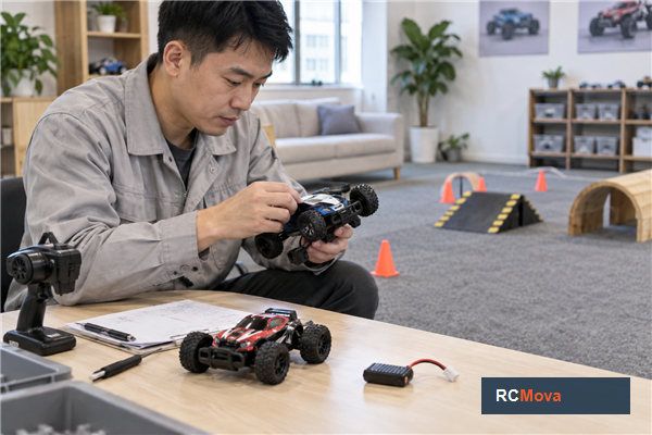 How to Source Indoor RC Car Toys for Retail and Private Label — RC toy sourcing overview RCMova factory and product photograph for How to Source Indoor RC Car Toys for Retail and Private Label